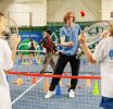 Andrey Rublev meets children from the Bulat Utemuratov Foundation's Asyl Miras Autism Centre